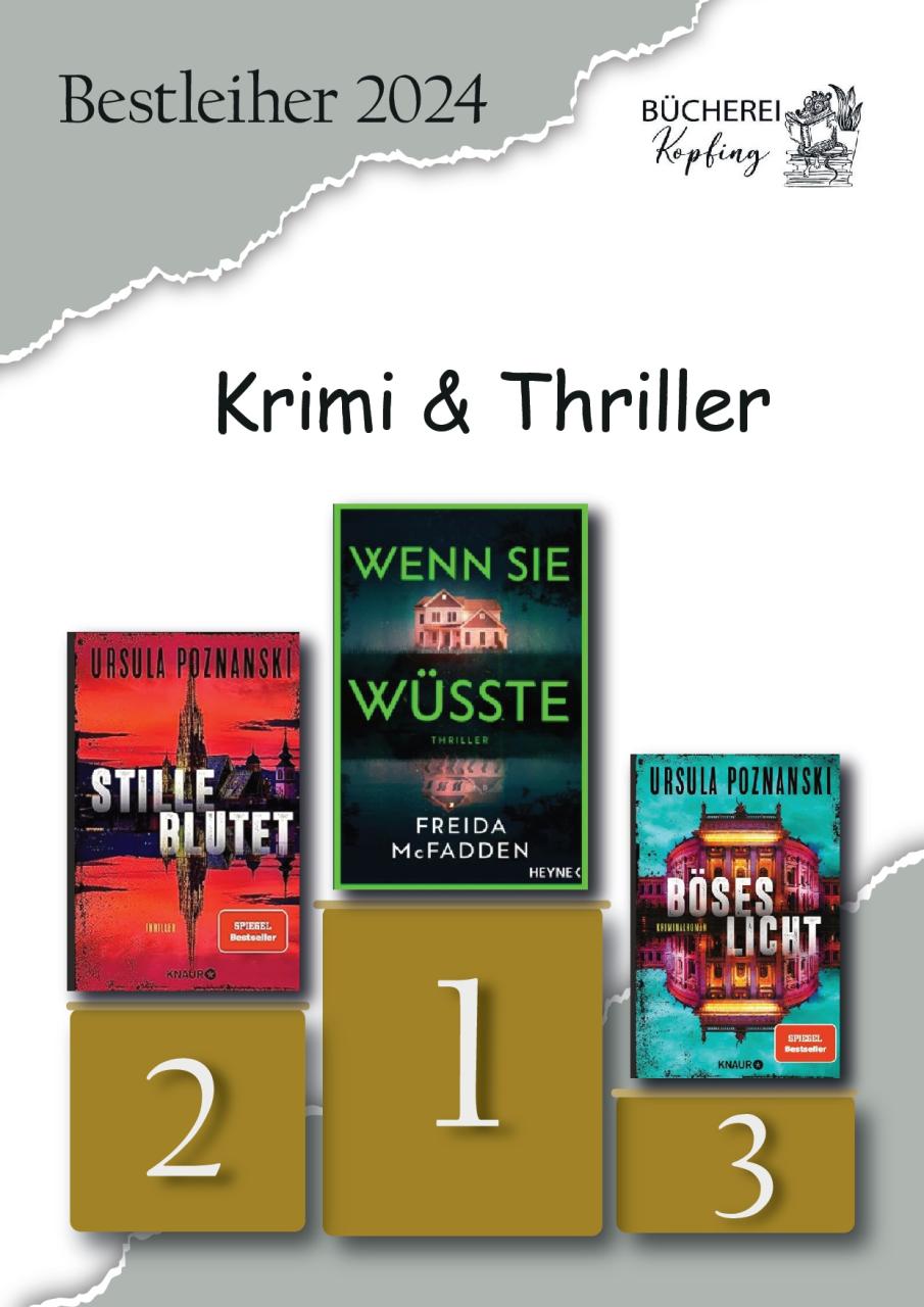 Bestleiher Krimi-Thriller 2024