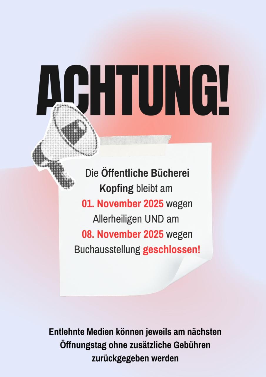 Bücherei geschlossen