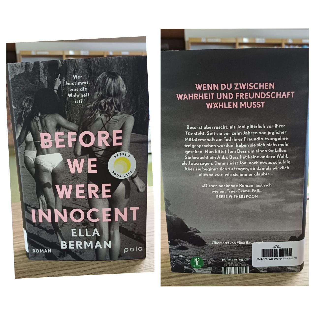 Buch Before we were innocent