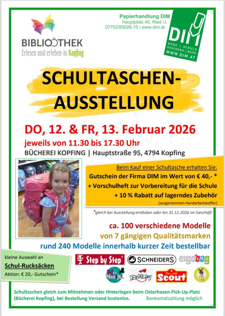 Schultaschenausstellung