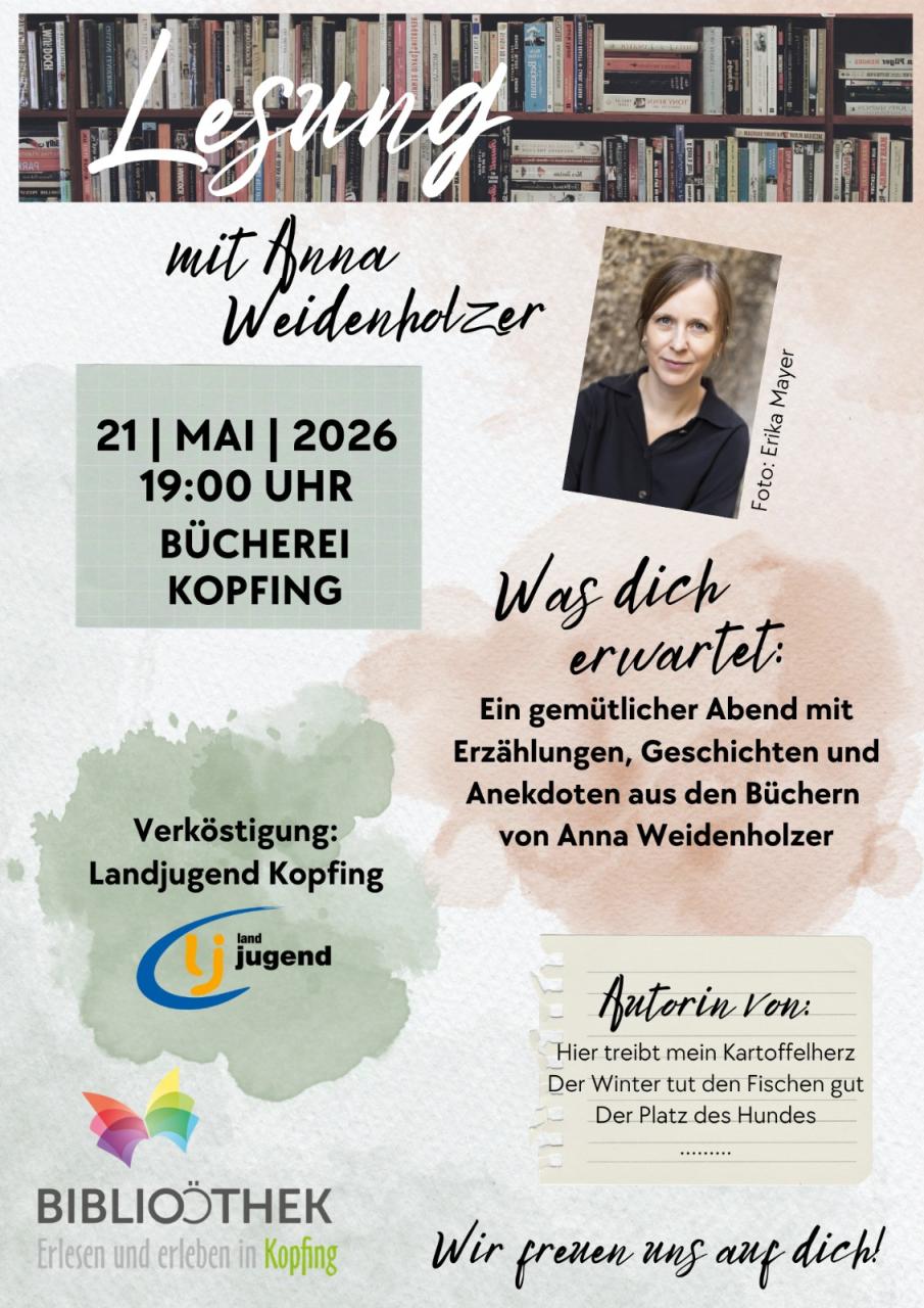 Lesung Anna Weidenholzer