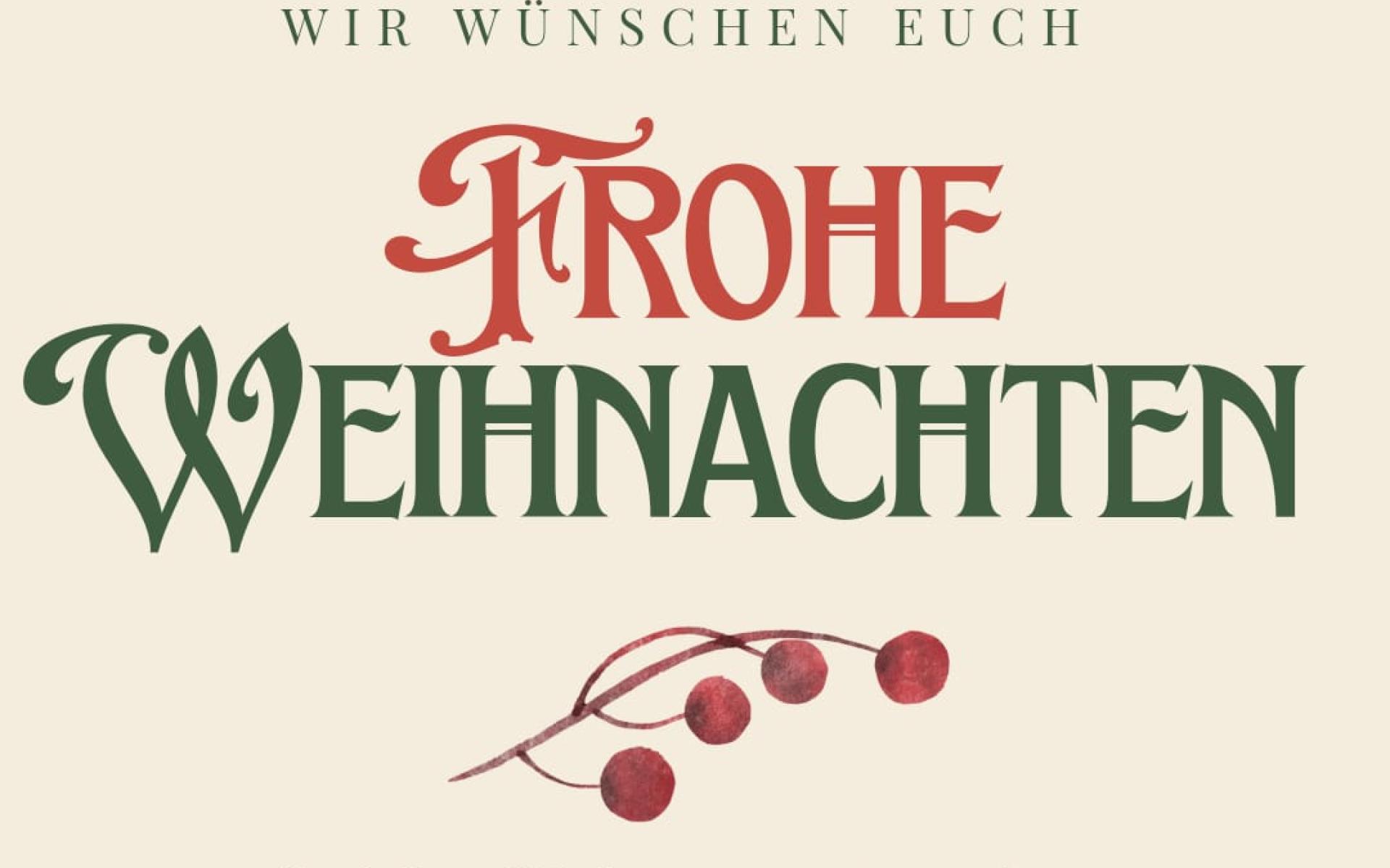 Frohe Weihnachten