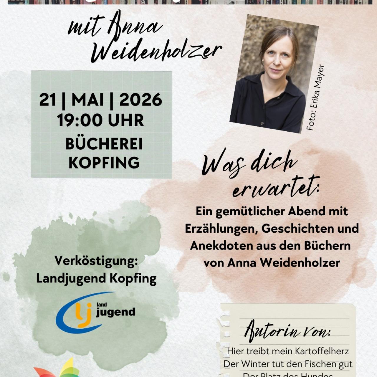 Lesung Anna Weidenholzer